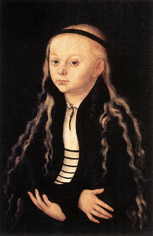 Portrait of a Young Girl khk, CRANACH, Lucas the Elder